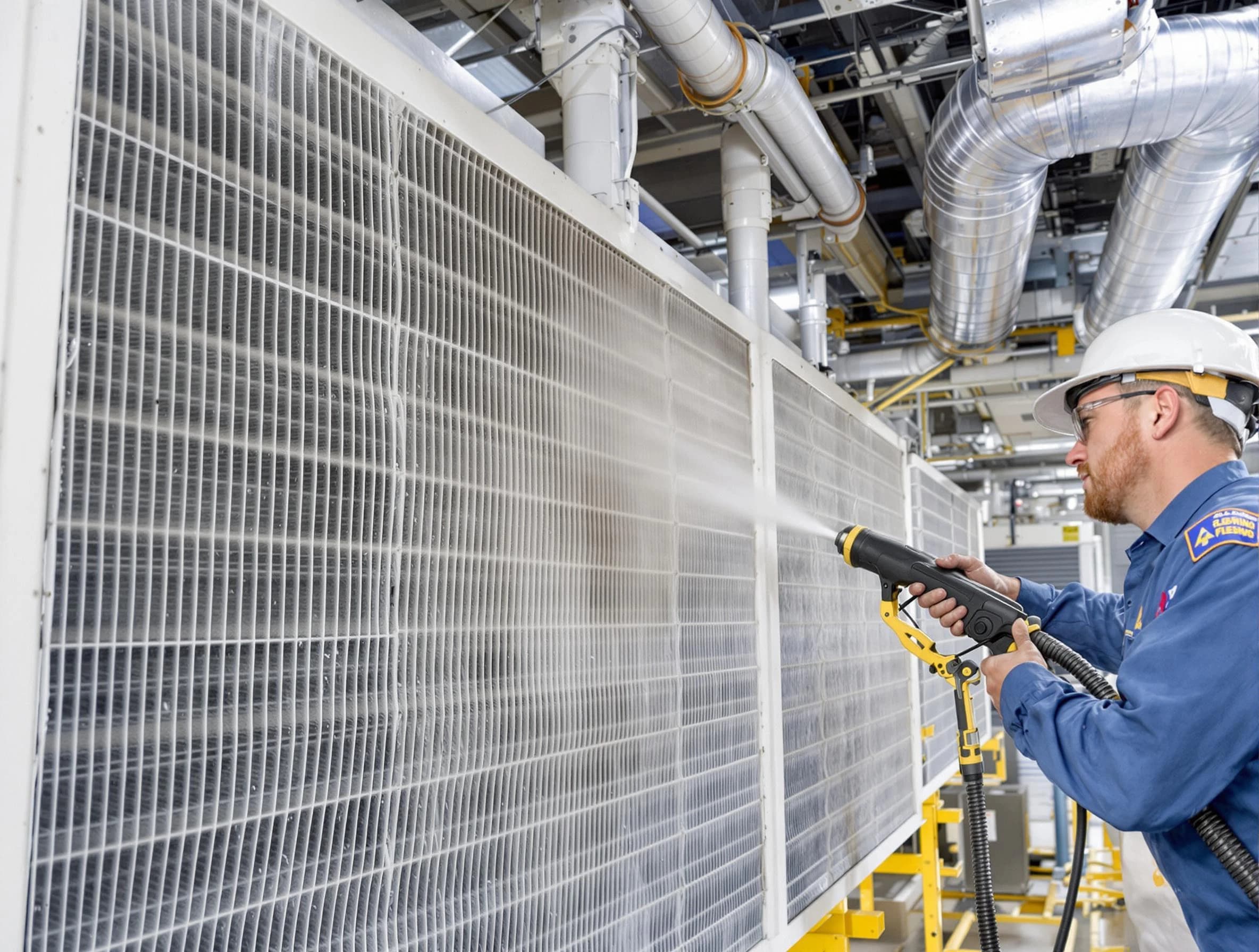 Professional commercial coil cleaning by Irondale Air Duct Cleaning in Irondale