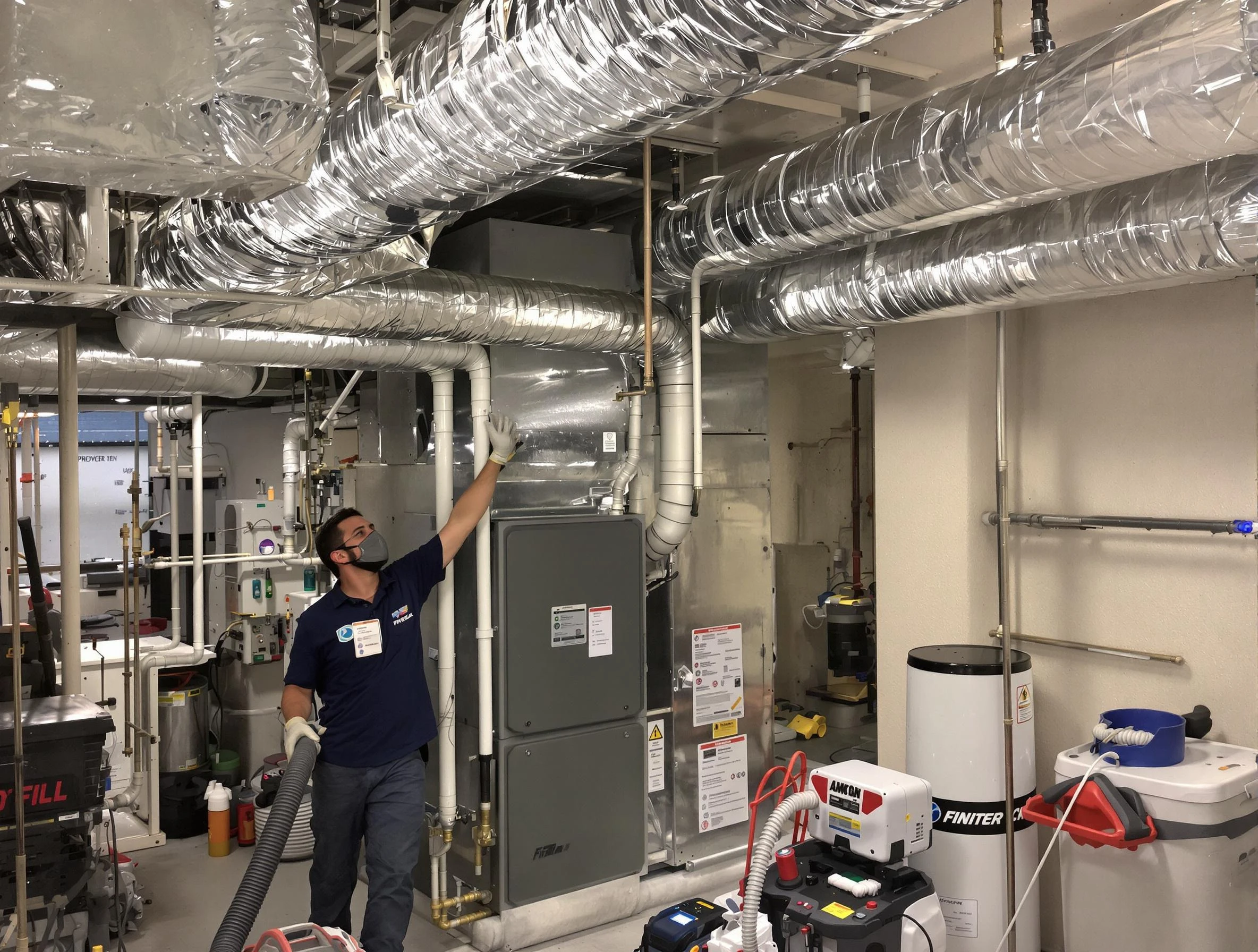 Irondale Air Duct Cleaning specialist performing thorough furnace duct cleaning in a Irondale residence