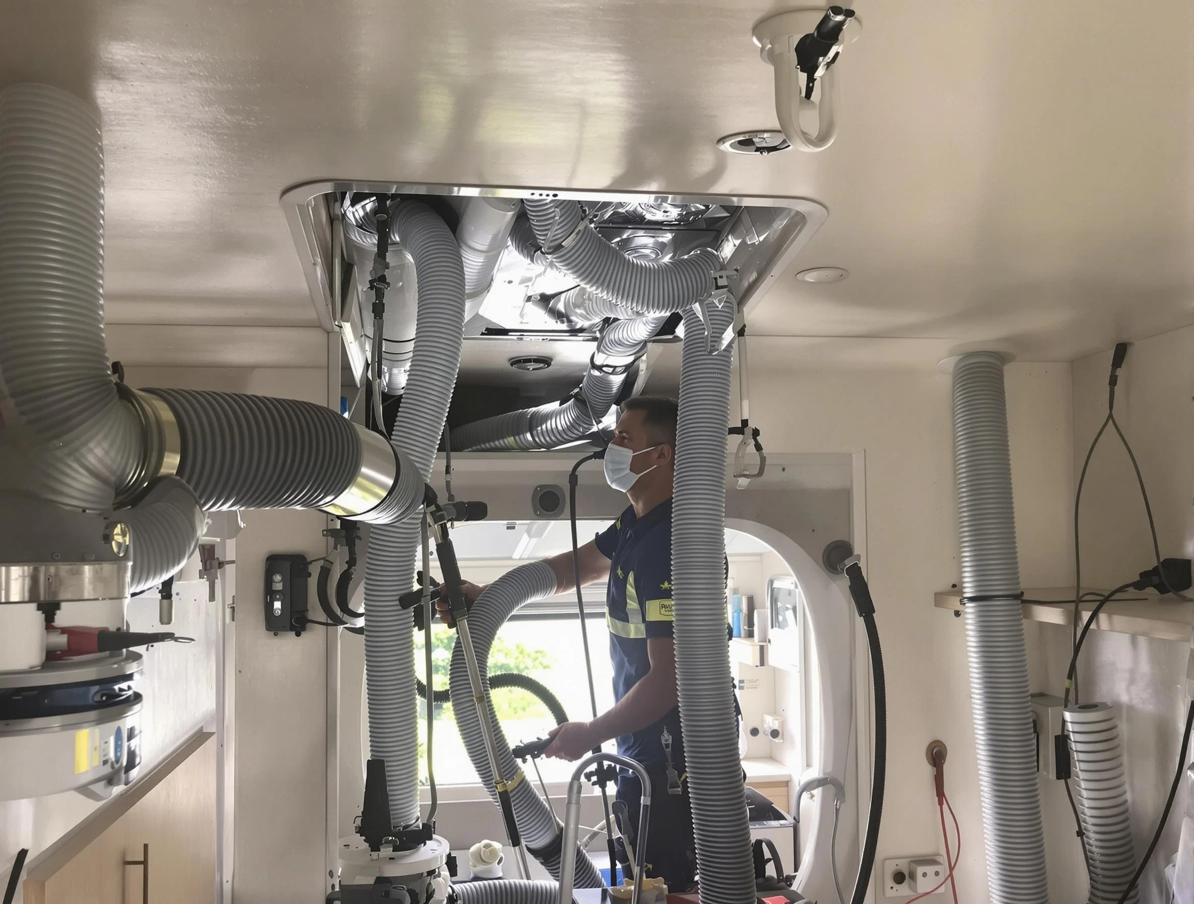 Irondale Air Duct Cleaning specialist performing precise mobile home duct cleaning in Irondale