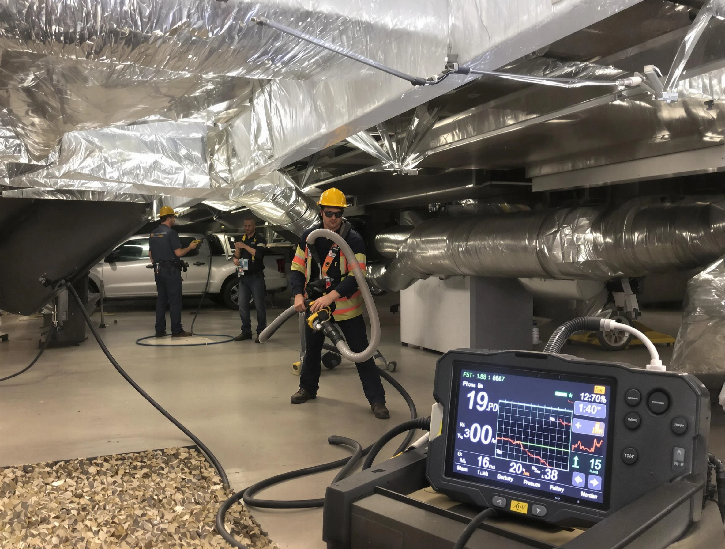 Professional negative pressure duct cleaning by Irondale Air Duct Cleaning in Irondale